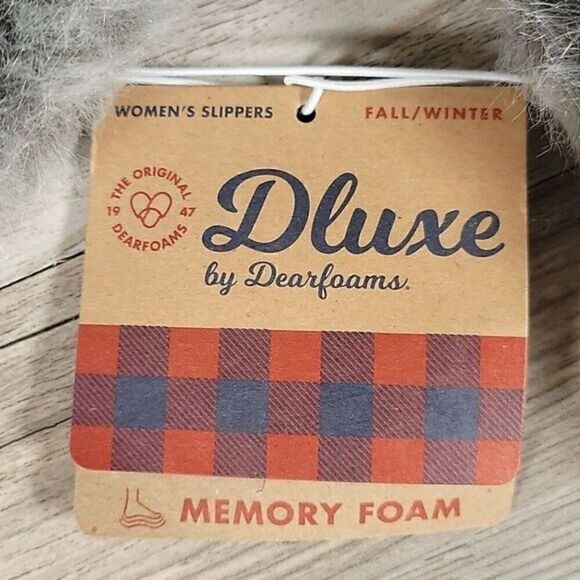 Dluxe by Dearfoams Sweater Knit Clog Slipper Sz S - Picture 7 of 8